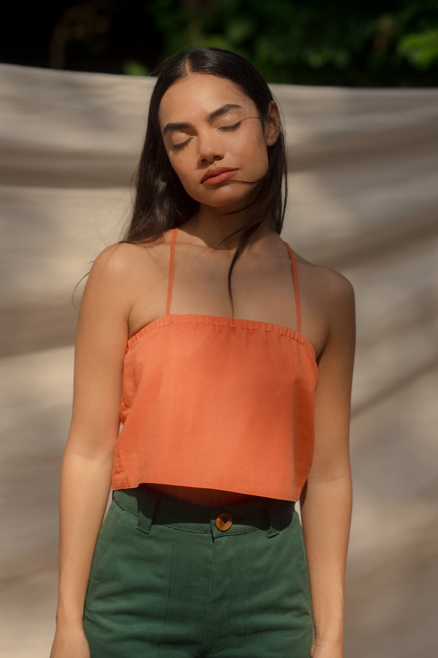 LINEN/COTTON VOILE - SUNSET