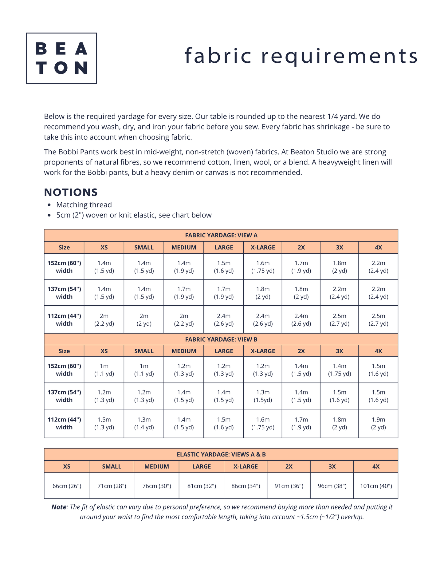 BOBBI PANTS - PDF PATTERN