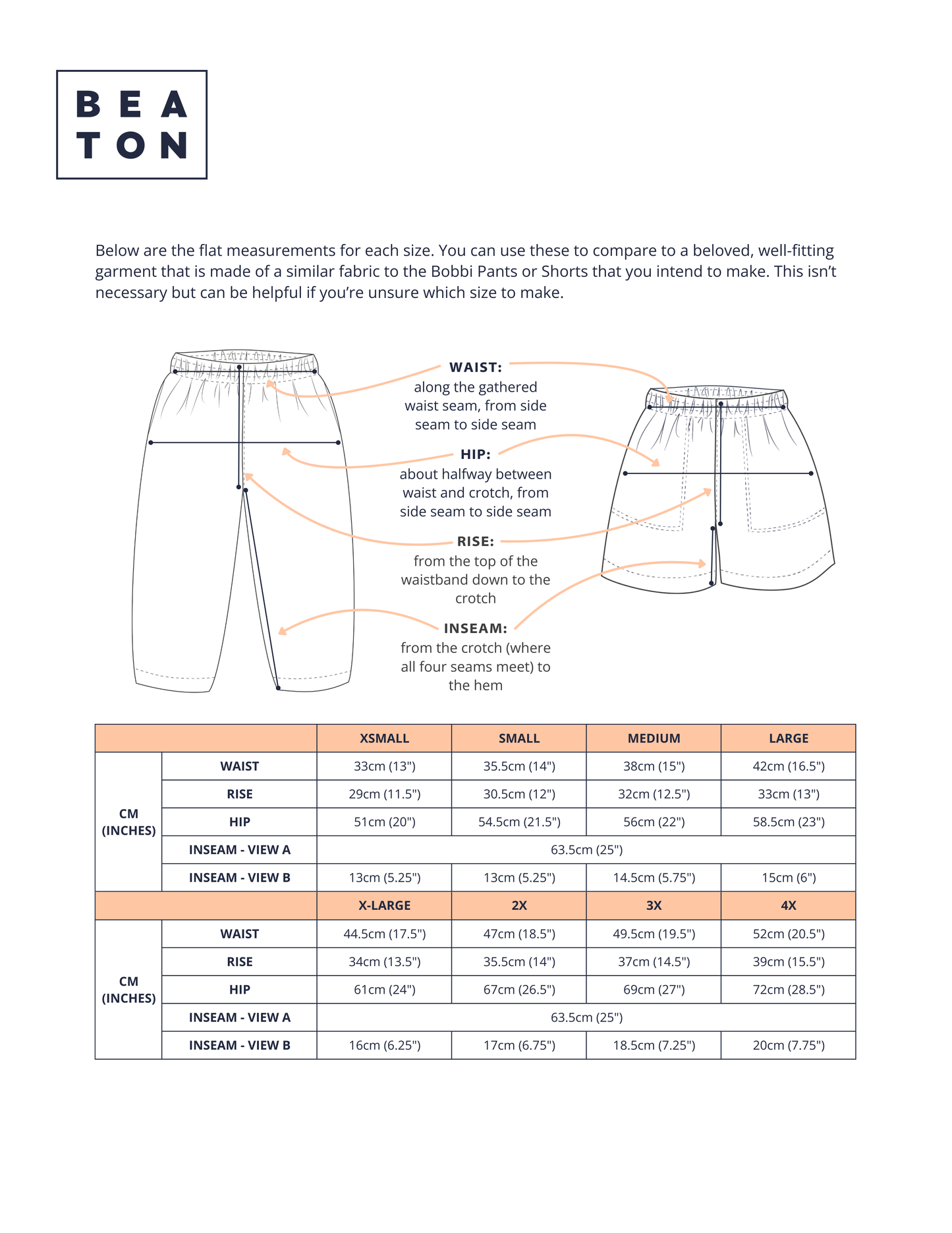 BOBBI PANTS - PDF PATTERN