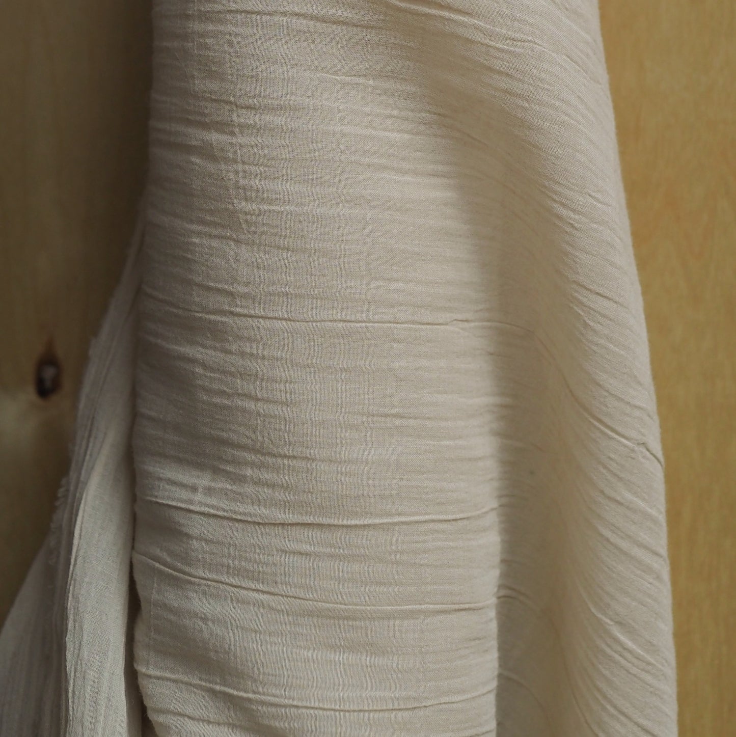 100% COTTON DYED VOILE - ECRU