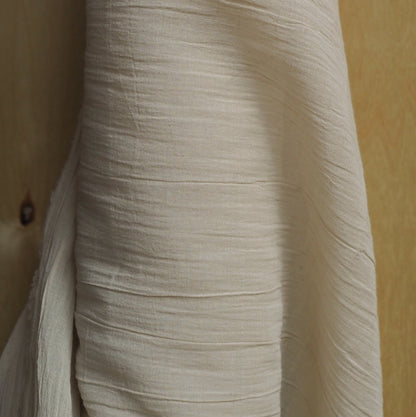 100% COTTON DYED VOILE - ECRU
