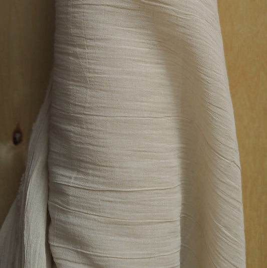 100% COTTON DYED VOILE - ECRU
