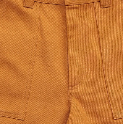 100% COTTON BRUSHED BULL DENIM - CAMEL