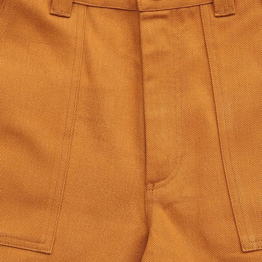100% COTTON BRUSHED BULL DENIM - CAMEL