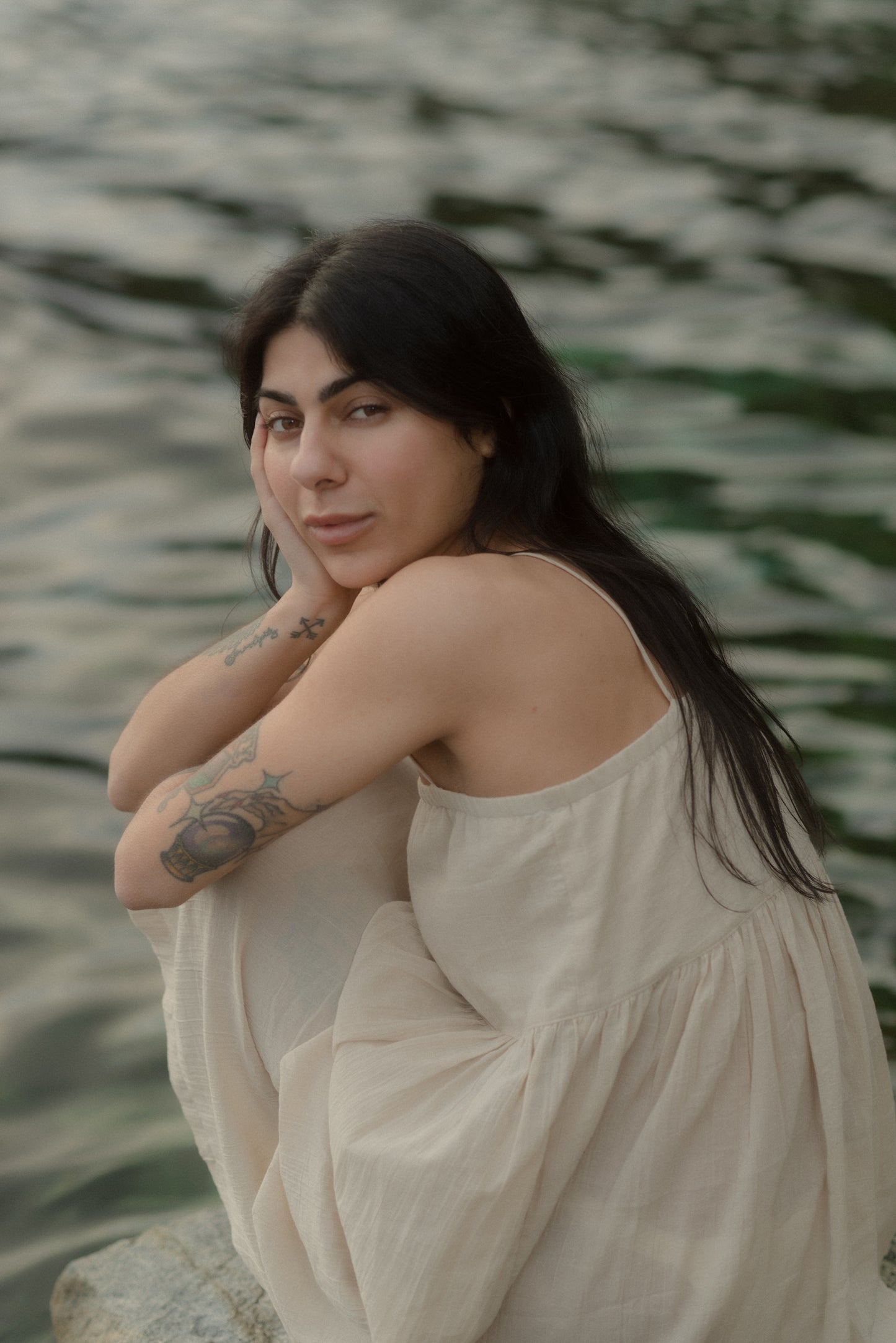 100% COTTON DYED VOILE - ECRU