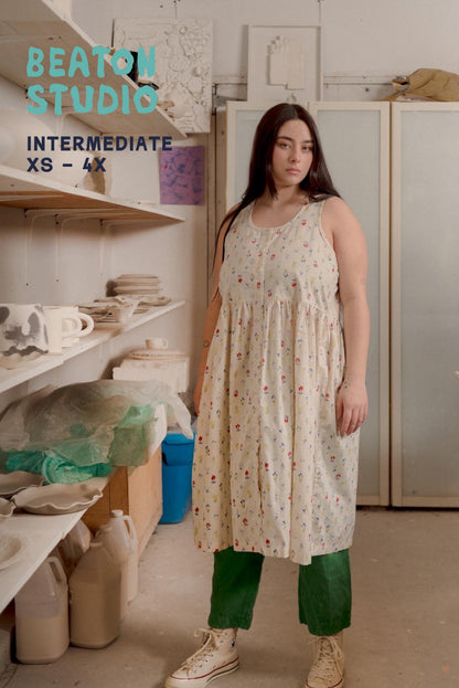 GATHERED DRESS - PDF SEWING PATTERN