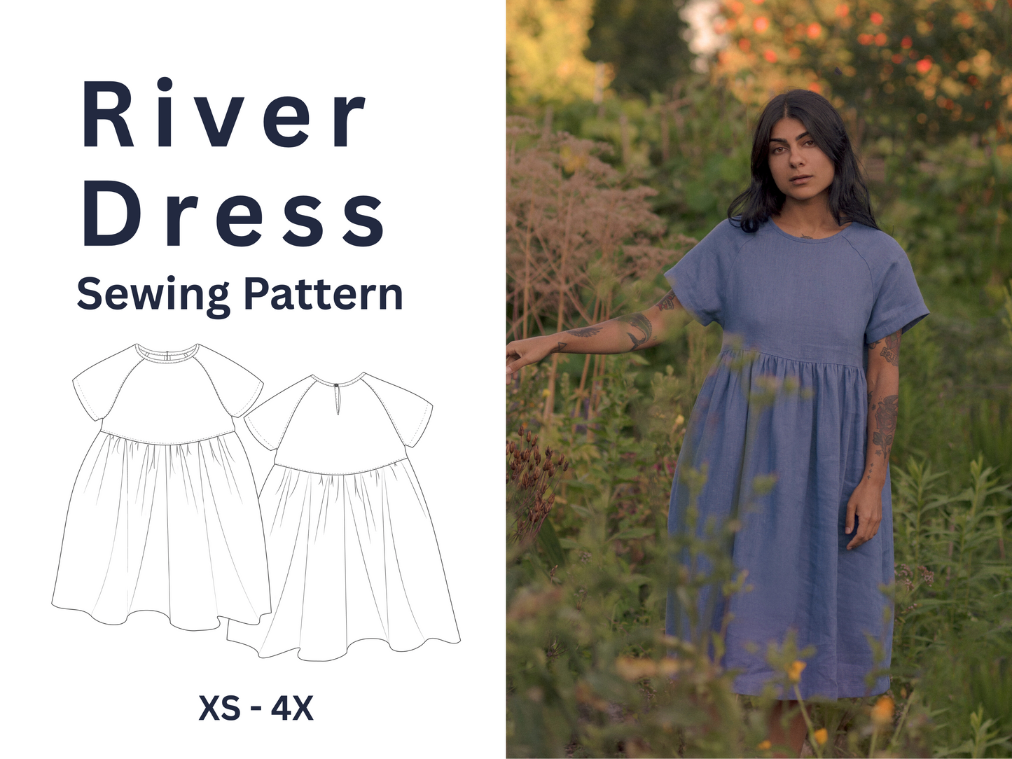RIVER DRESS - PDF SEWING PATTERN