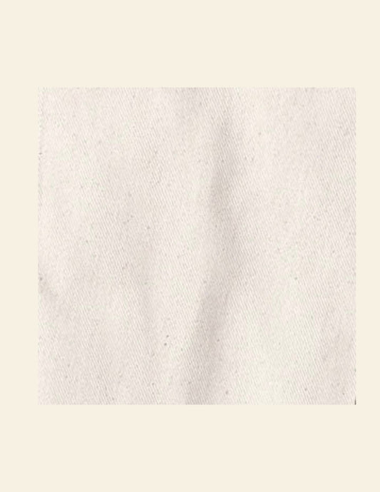 100% COTTON BRUSHED BULL DENIM, ALABASTER