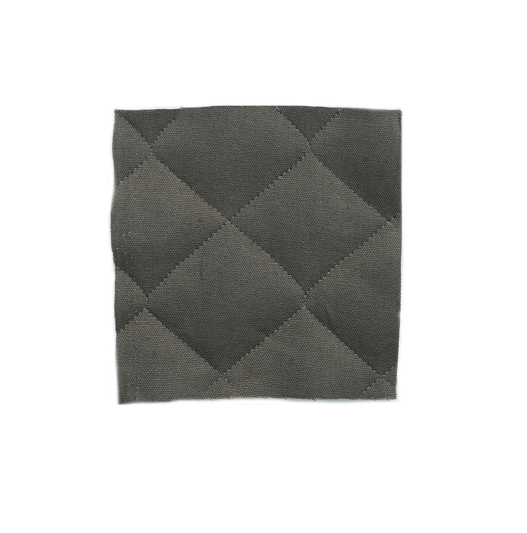 QUILTED ORGANIC COTTON, OLIVE