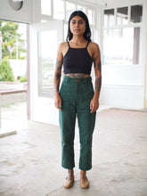 Load image into Gallery viewer, UTILITY PANTS, FOREST DENIM
